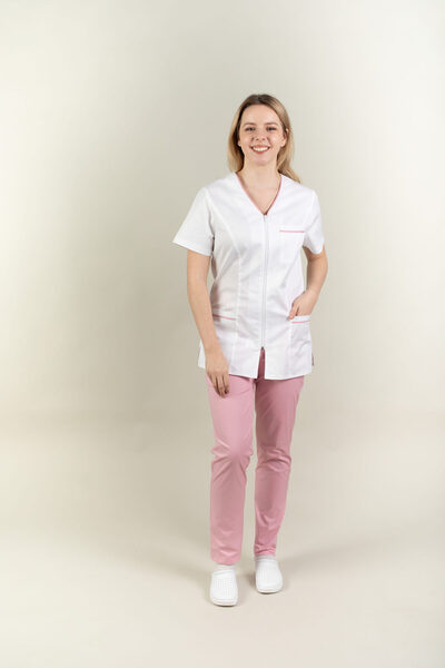 Masstex Bluza Medicală „Adela” vip tercot – FUCSIA