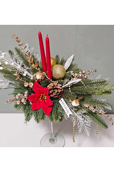 FloriArtCarei Decorațiune de masă pentru Crăciun unicat