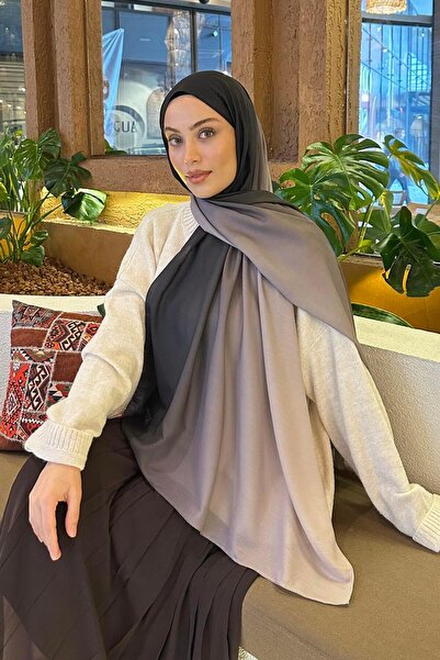 lamelif Degrade Desen Soft Şal Taş