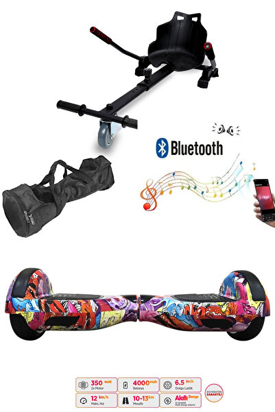 CityMate Elektrikli Kaykay Scooter Hoverboard Akıllı Denge 6.5 Inch + Hover Kart + Çanta EXTREM PAKET D16