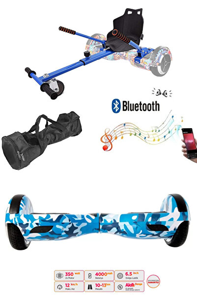 CityMate Elektrikli Kaykay Scooter Hoverboard Akıllı Denge 6.5 Inch + Hover Kart + Çanta EXTREM PAKET D03
