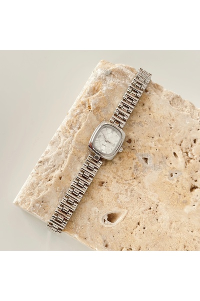 Vesce Atelier ساعة تسيرا فضية بيضاء