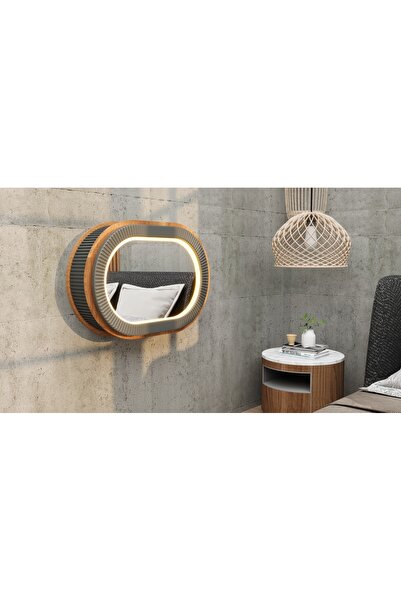 3mzp Mobilya Aynalı Sürgülü Duvara Monte Dolap