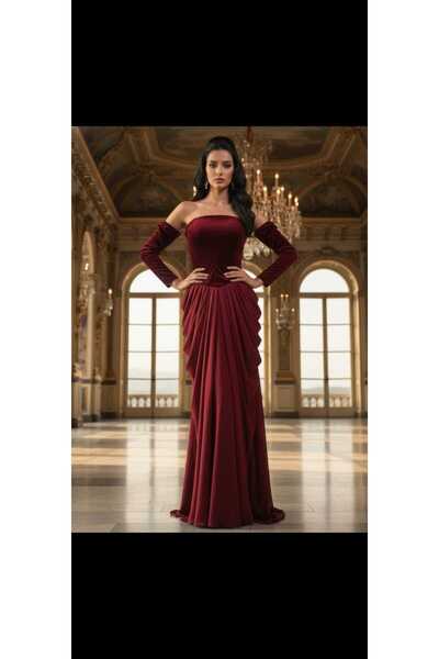 STAYILK DRESSES فستان انيق عودي مخمل فخم