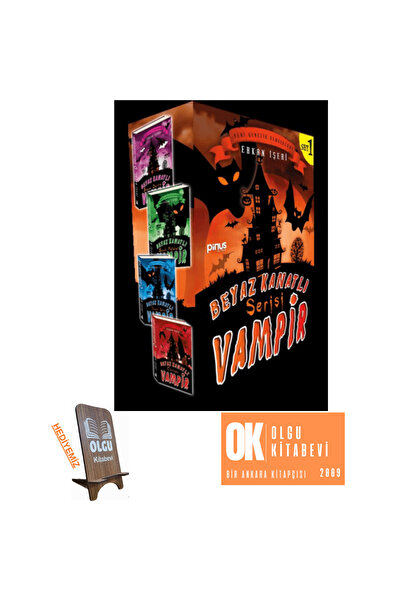 Pinus Kitap Beyaz Kanatlı Vampir Seti - 1 (4 Kitap Takım)ORJİNALKİTAP- TELFON TUTUCU HEDİYE