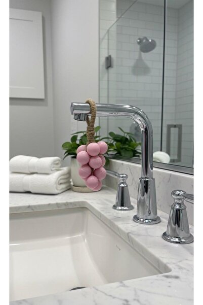 LİORA DESING Natural Handmade Candy Pink Lady's Hand Scented Cluster Soap