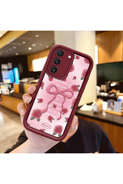 ucuc حافظة حماية من السيليكون باللون الأحمر الداكن متوافقة مع هاتف سامسونج جا...