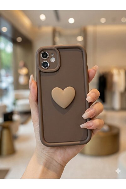 Case collection غطاء ناعم متوافق مع هاتف آيفون 11 باللون البني