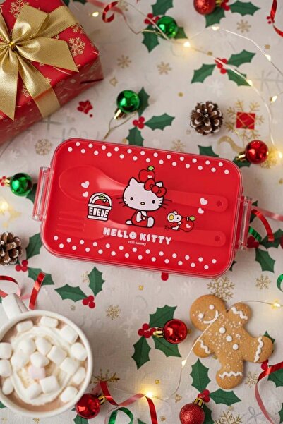 SANRIO Lisanslı Hello Kitty Elma Koleksiyonu Yemek Kabı