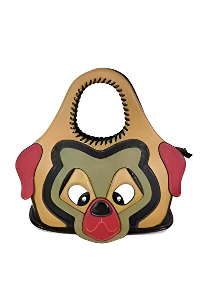 OEM Casual yellow handbag with dog design