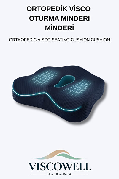 ViscoWell Ortopedik Visco Oturma Minderi Oturma Simidi Minderi Kuyruk Sokumu ...