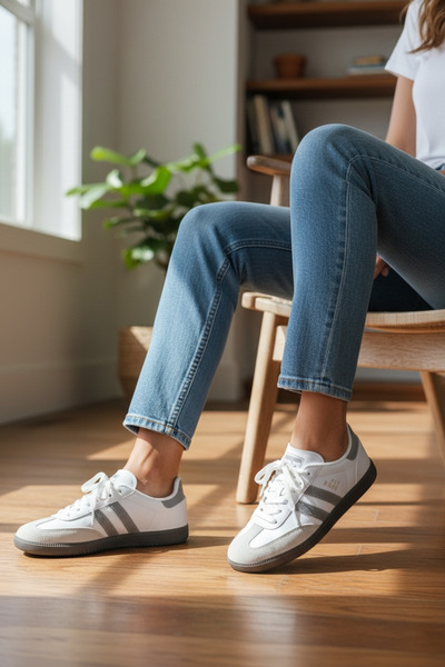 Y&D Shoes أحذية رياضية للجنسين من طراز سامبا – حذاء رياضي كاجوال ريترو