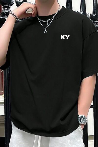 trendypassion Tricou oversize cu imprimeu Ny pentru bărbați