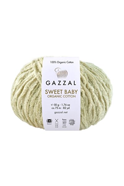 Gazzal Sweet Baby %100 Organik Pamuk – 50 g 75 m Bebek-Yetişkin Örgü İpi-2605