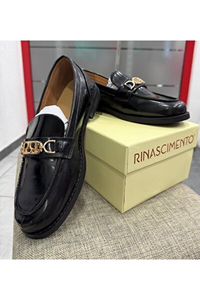 RINASCIMENTO Pantofi casual cu detaliu auriu