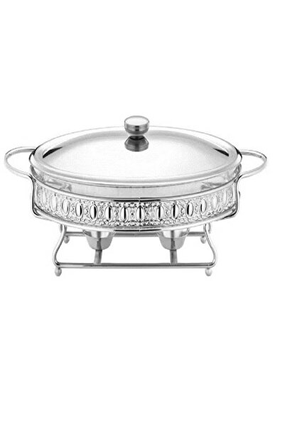 NKX وعاء زجاجي لتسخين الطعام على شكل موقد بوفيه