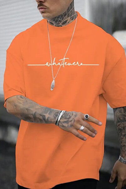 trendypassion Erkek Whatever Baskılı Oversize majica