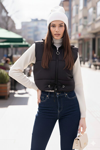 mooishan Novel Lamia Inflatable Short Crop Vest New Season 2026