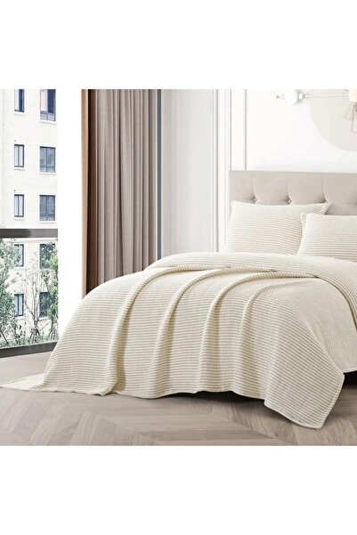 Reiashn مفرش هلا كتان قطن فاخر صيفي مزدوج