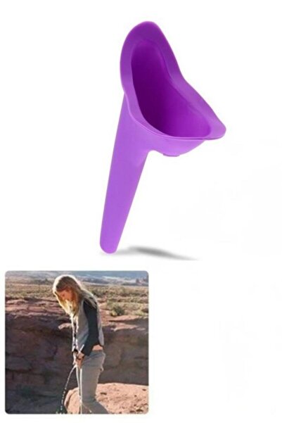 OLLEVRA Kadınların İçin Temiz Tuvalet Hijyenik Ayakta İşeme Aparatı Mor - Açı...