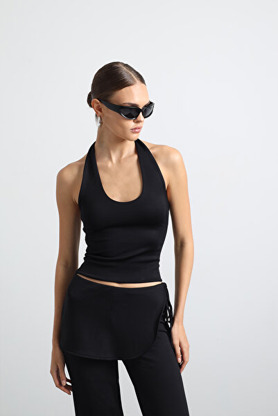 Mozto Zyra Halter Yaka Modal Top