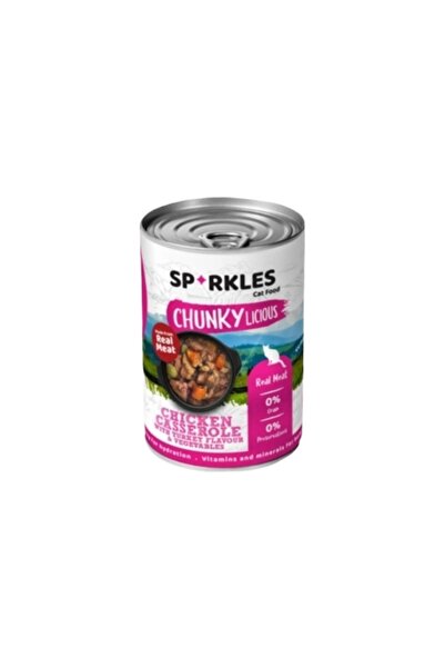 SPARKLES سباركلز طعام رطب للقطط بالدجاج و الديك الرومي والخضراوات 400g