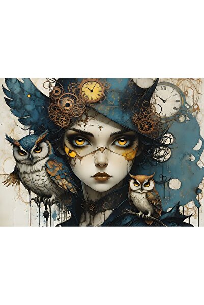 Nova Puzzle 1000 Piece Owl Mystery Puzzle - Woman and Owl