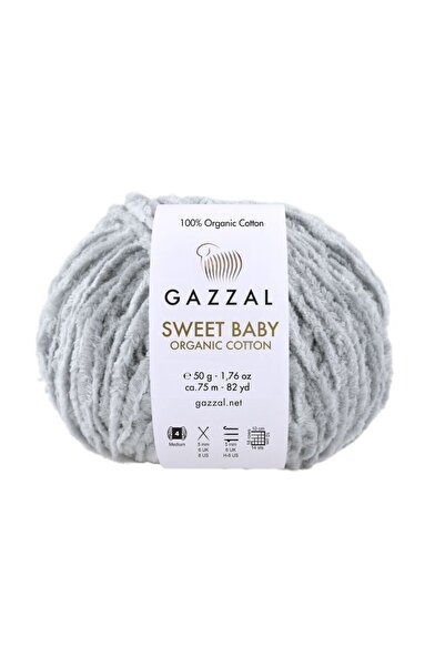 Gazzal Sweet Baby %100 Organic Cotton – 50 g 75 m Baby-Adult Knitting Yarn-2602