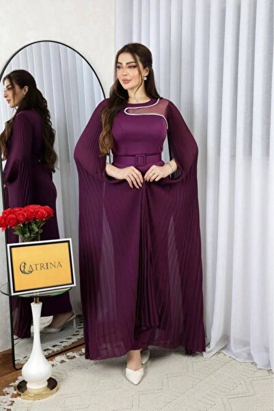 alestafham فستان سهرة ناعم انيق لونين