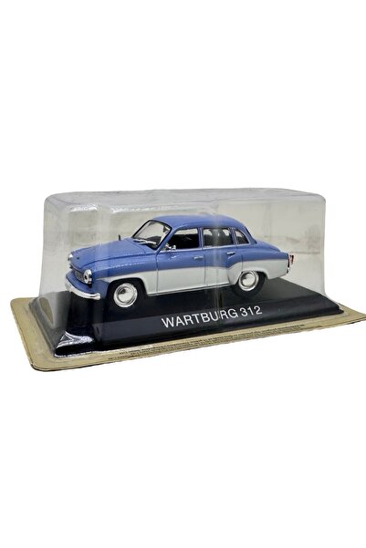 JPT Wartburg 312 Diecast Model 1:43 Blue/White