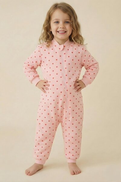 Zeyland Unisex Çocuk Elyaf Dolgulu Uyku Tulumu - Pembe