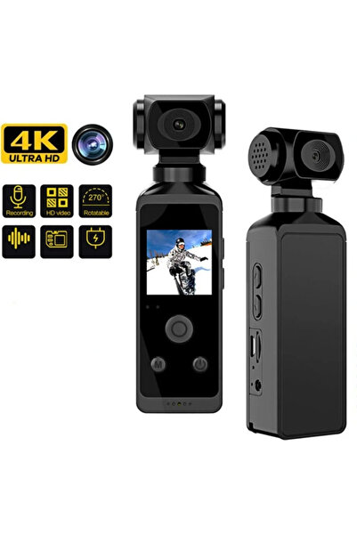 chimon K850H 4K Kameralı 3 Eksen Gimbal Sabitleyici Video Kaydedicili 1,3 Inç...