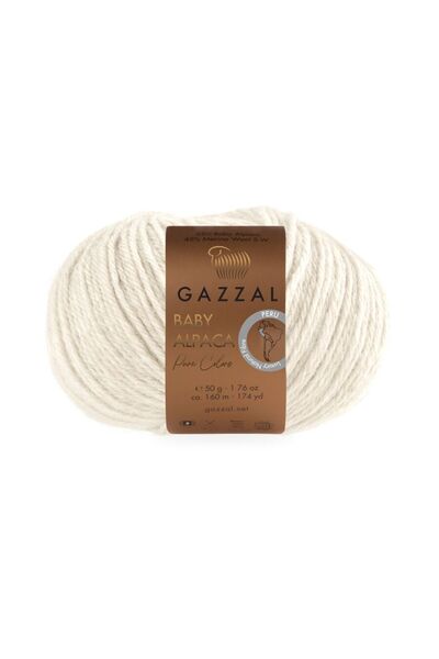 Gazzal Pure Color %55 Baby Alpaka %45 Merinos Yünü – 50 g 160 m Örgü İpi-6450