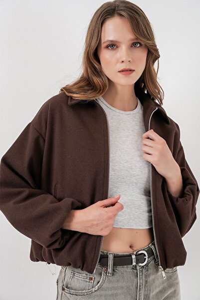 Hiccup Bdart Zippered Pocket Bomber Jacket