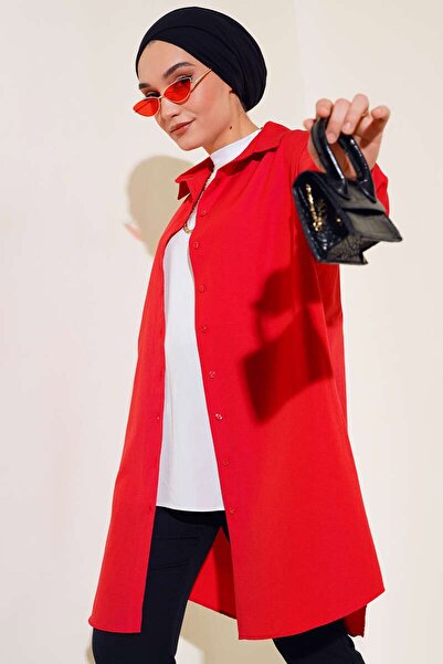 Hiccup Bdart Buttoned Long Poplin Shirt