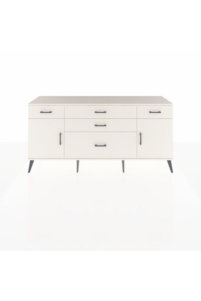 Dienni Hyperion Konsol 2 Raflı 5 Çekmeceli 2 Kapaklı 176x44x83 Aytaşı-Aytaşı
