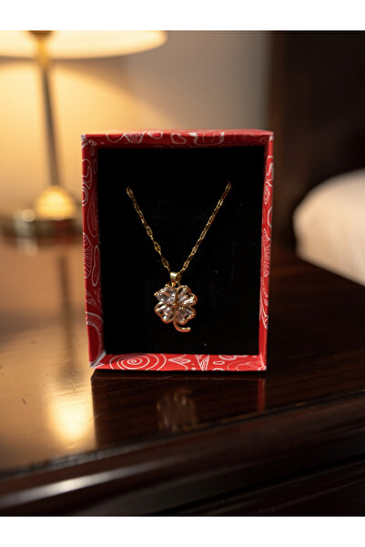 staınless steel Gonca İçesinde Kalpli 316L Çelik Kolye Paslanmaz Lekelenmez A...