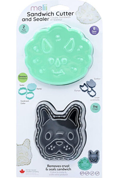 Melii 3 σε 1 σάντουιτς με animale pentru, melii, dinozaur si bulldog