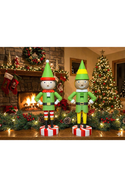 Yılbaşı Elf Fındıkkıran Figürleri – Alvin & Buddy (2’li Set)