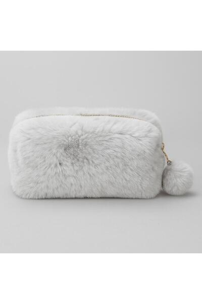 SEYFİKİRTASİYE Plush pencil case makeup bag 10x20 cm domestic production single compartment large volume