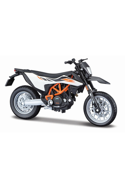 Maisto motocicleta metalica cu stand editie speciala ktm 690 smc r scara 1 la 18