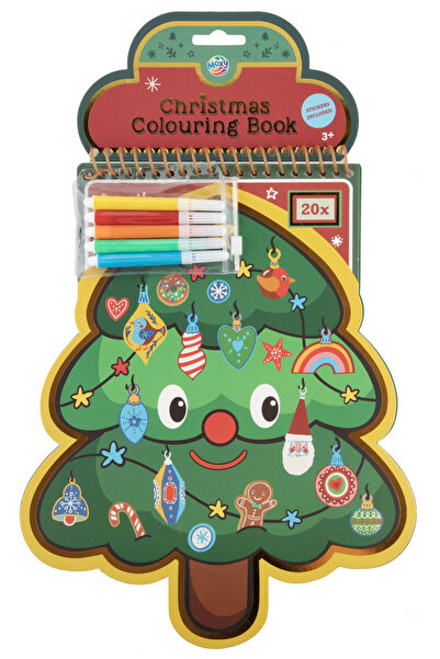 Moxy Carte de colorat cu carioci - Bradut de Craciun