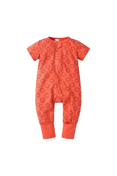 Edman Salopetă de pijama pentru bebeluși/copii cu fermoar reversibil Acorns, ...