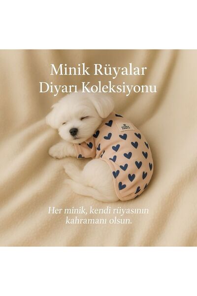 PUPPY PARTY PEMBE KALP DESENLİ PENYE KÖPEK PİJAMA