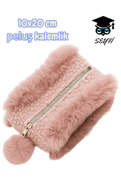 SEYFİKİRTASİYE Pliš pernica za šminku Torba strane 10x20 cm DOMAĆA PROIZVODNJ...