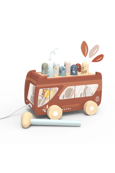 Speedy Monkey Jucarie de tras autobuz, pentru Baiat varsta 1 - 3, 3 - 6