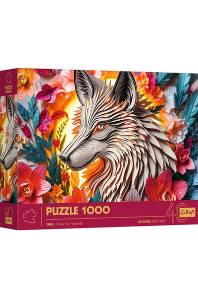 Trefl Puzzle 1000 Editia aniversara 40 de ani 3d wilk