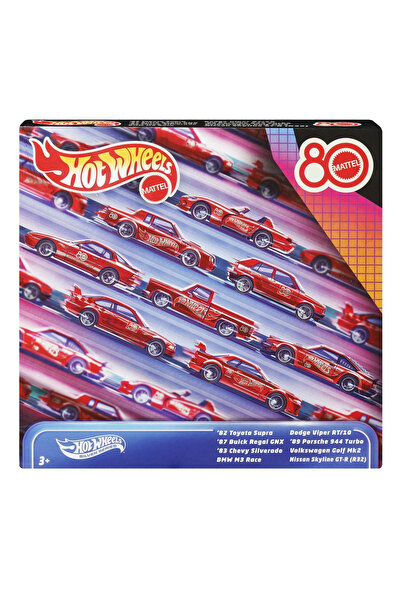 mattel Hot wheels silver series aniversarea a 80 de ani set 8 masinute metali...