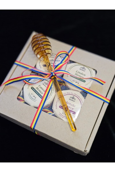 Apidava Romanian honey gift box 4 x 30g