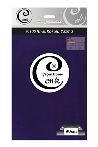 ÇEÇEN HOME وشاح قطني عالي الجودة معطر بحروف مطرزة بلون واحد 432 إسبيرتو رينج 90 سم